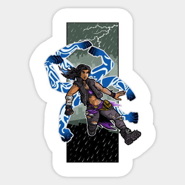 Amara The Siren Borderlands 3 The Tiger of Partali Sticker by ProjectX23